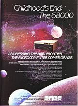 Childhood's End: The 68000, Sage II ad, BYTE April 1982 Childhood's End: The 68000, Sage II ad, BYTE April 1982