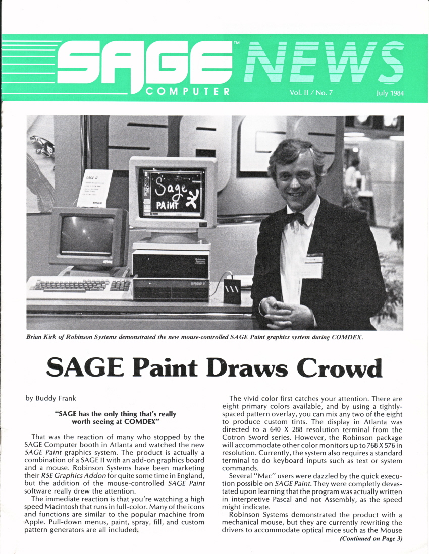 Sage News July 1984