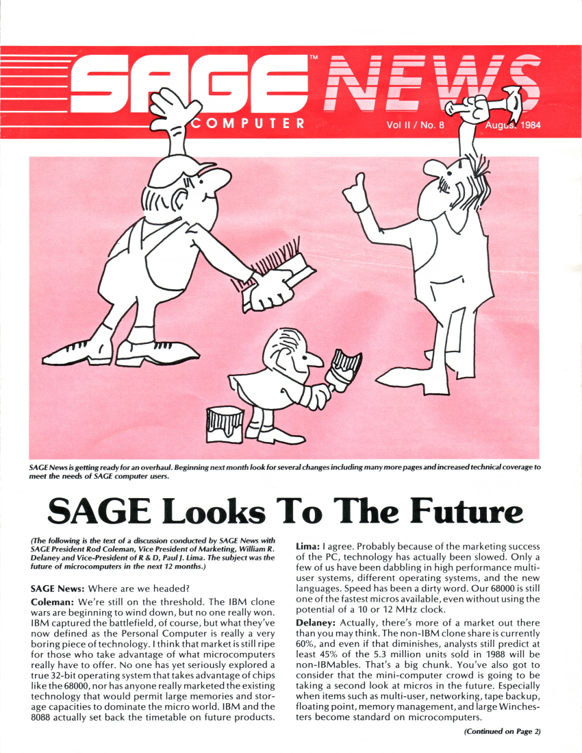 Sage News August 1984